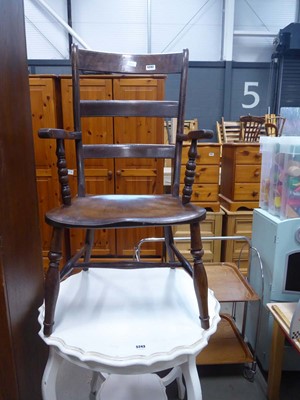 Lot 5242 - Georgian bar back armchair