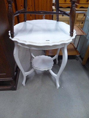 Lot 5243 - Painted 2 tier occasional table