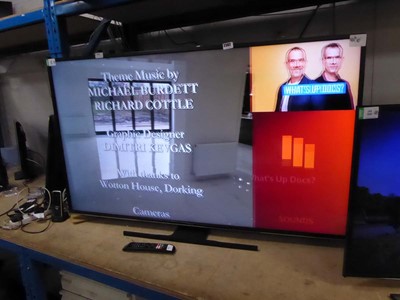 Lot 2382 - Hitachi 58in TV 58HK6100U, with remote and stand