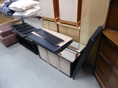 Lot 5260 - Incomplete chest with mirrored drawers