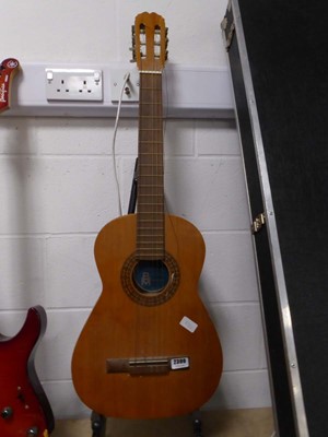 Lot 2399 - 6 string acoustic guitar (2 strings broken)