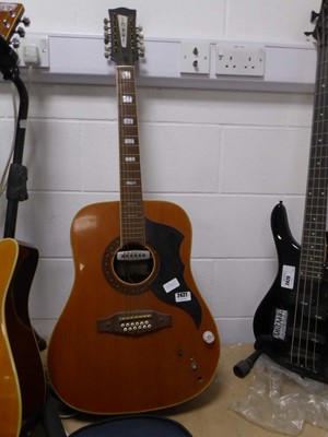 Lot 2427 - Eko 6 string electro acoustic guitar in brown