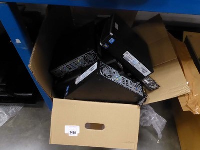 Lot 2436 - Selection of desktop PC's for spares and repairs