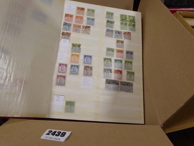 Lot 2439 - Box containing various stamps in albums