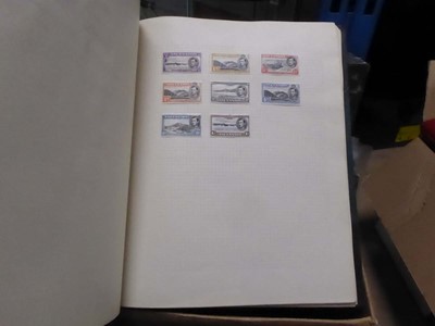 Lot 2441 - Box containing stamps in albums