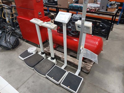 Lot 4363 - Five weighing scales