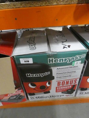 Lot 3176 - Henry Micro vacuum cleaner, with box