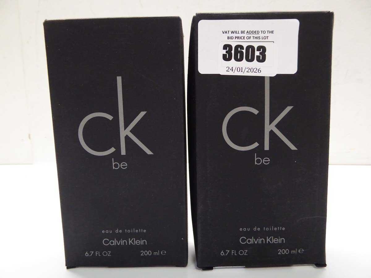 Lot 2 x Calvin Klein ck be edt 200ml