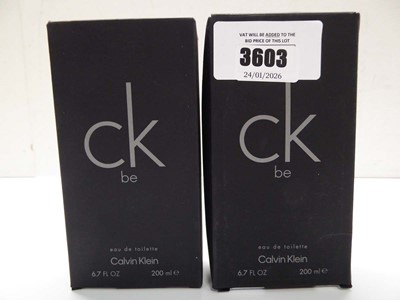 Lot 2 x Calvin Klein ck be edt 200ml