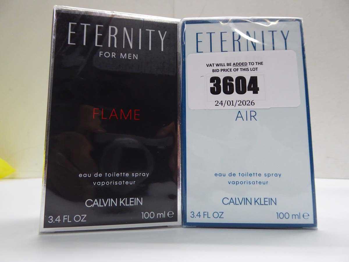 Lot 2 x Calvin Klein Eternity for Men Air edt...
