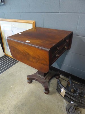 Lot 5281 - Victorian mahogany drop side work table