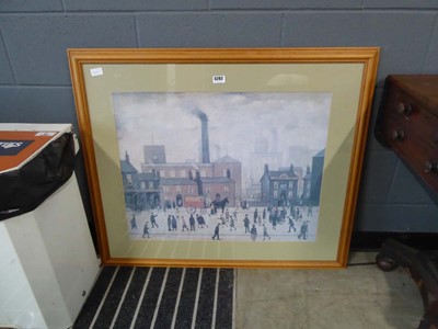 Lot 5282 - Large framed and glazed Lowry print