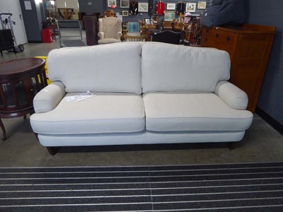 Lot 5284 - Laura Ashley 3 seater oatmeal fabric sofa