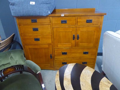 Lot 5287 - Modern oak multi drawer cabinet