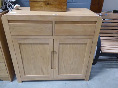 Lot 5294 - Contemporary oak sideboard, 2 drawers over 2...