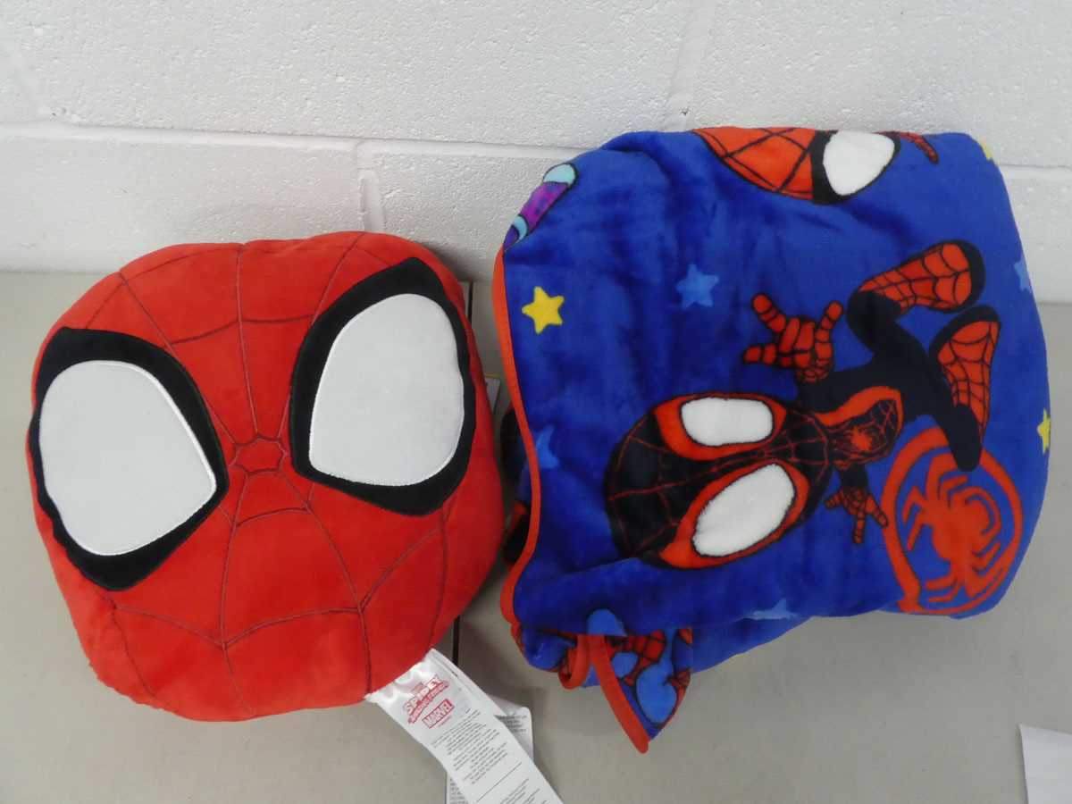 Lot Spidey & his amazing friends pillow and throw set