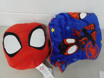 Lot Spidey & his amazing friends pillow and throw set