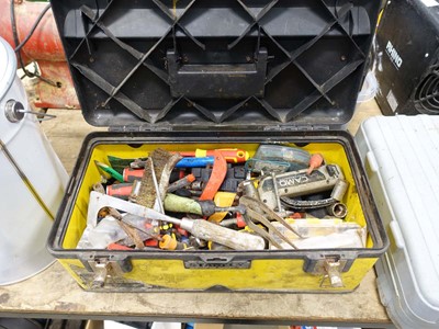Lot 4387 - Stanley toolbox containing tools to include...