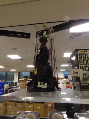 Lot 2211 - Selection of jewelllery crystals hanging on a...