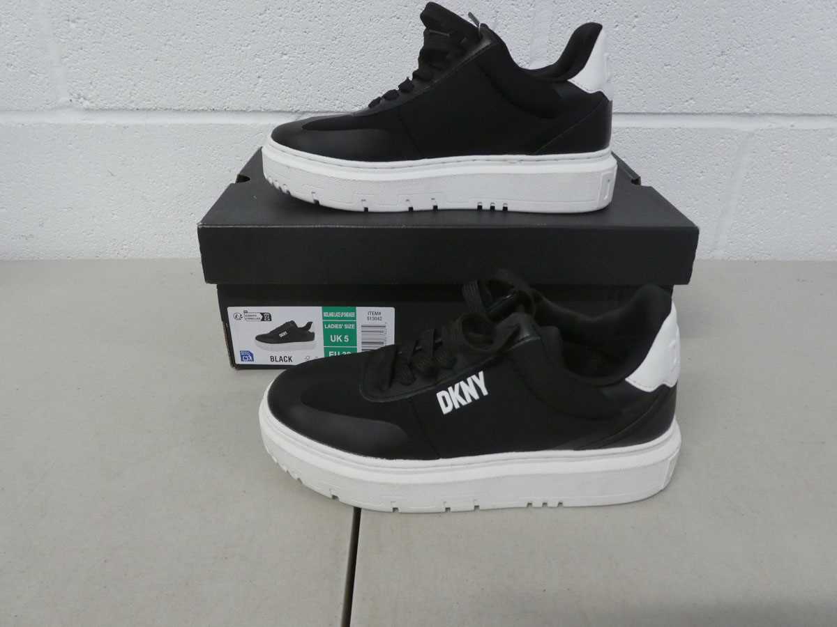Lot Boxed pair of DKNY 'midland lace up' trainers...