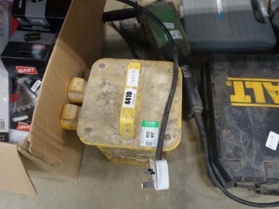 Lot 4410 - 240v transformer plus a 110v angle grinder