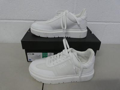 Lot Boxed pair of DKNY 'midland lace up' trainers...