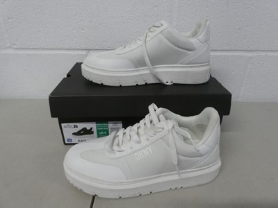 Lot Boxed pair of DKNY 'midland lace up' trainers...