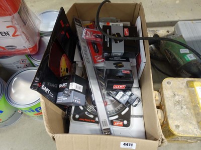 Lot 4411 - Box containing Dart circular saw blades, Dart...