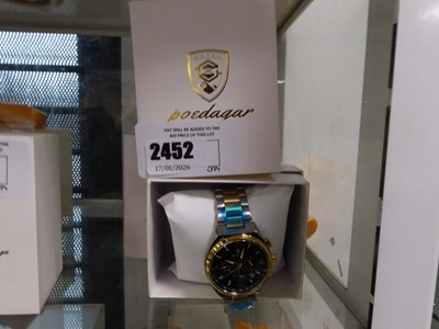 Lot 2452 - Four boxed Poedagar watches along with watch...