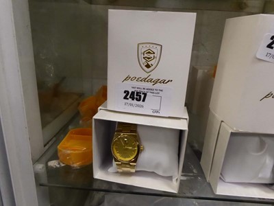 Lot 2457 - Four boxed Poedagar watches along with watch...