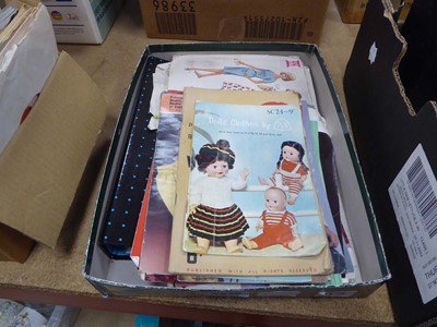 Lot 5370 - Box containing sewing patterns