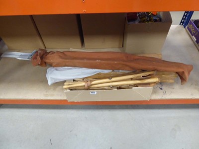 Lot 5375 - Box containing artists easels, and a folding...