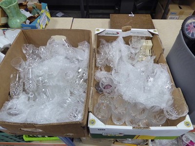 Lot 5396 - 2 boxes containing wine glasses and tumblers