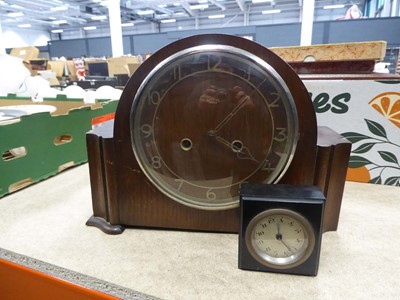 Lot 5400 - Mantel clock plus an alarm clock