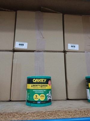 Lot 4480 - Two boxes of Oakey Liberty Green sandpaper...