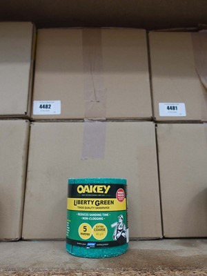 Lot 4482 - Two boxes of Oakey Liberty Green sandpaper...