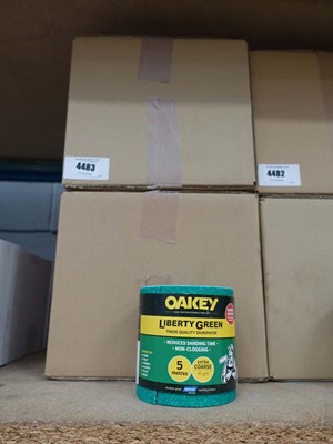 Lot 4483 - Two boxes of Oakey Liberty Green sandpaper...