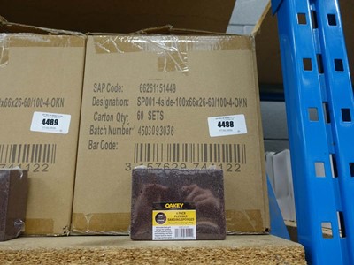 Lot 4488 - Box of Oakey four pack flexible sanding...