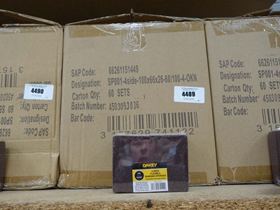 Lot 4489 - Box of Oakey four pack flexible sanding...