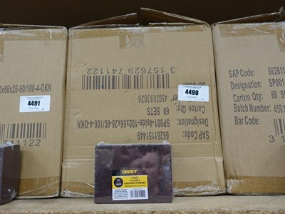 Lot 4490 - Box of Oakey four pack flexible sanding...