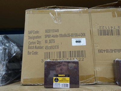 Lot 4491 - Box of Oakey four pack flexible sanding...