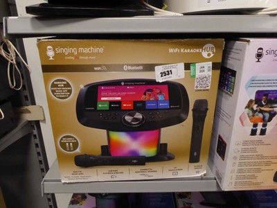 Lot 2531 - Wi-fi karaoke singing machine (boxed)