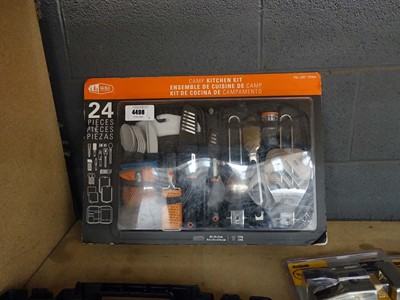 Lot 4498 - 24 piece camping kitchen kit