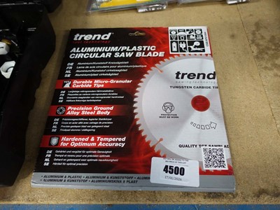 Lot 4500 - Trend aluminium circular saw blade