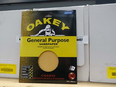 Lot 4458 - Oakey general purpose sandpaper coarse 40...