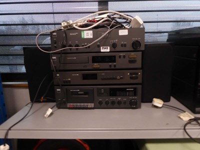 Lot 2543 - NAD stereo system consisting of stereo amp...