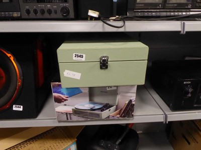 Lot 2545 - 1 boxed and 1 unboxed Crosley turntable