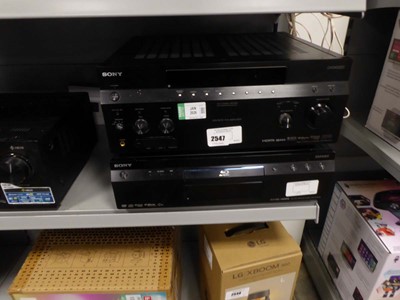 Lot 2547 - Sony amplifier DA5400ES along with a Sony...
