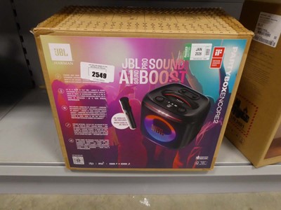 Lot 2549 - JBL Party Box Encore 2 blu-tooth speaker (boxed)