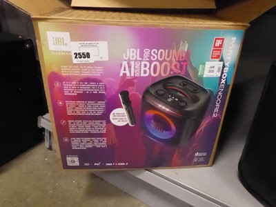 Lot 2550 - JBL Party Box Encore 2 blu-tooth speaker (boxed)
